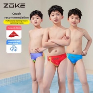 Zoke Kids Competitive Swimming Briefs Boys Racing Training Swimwear
