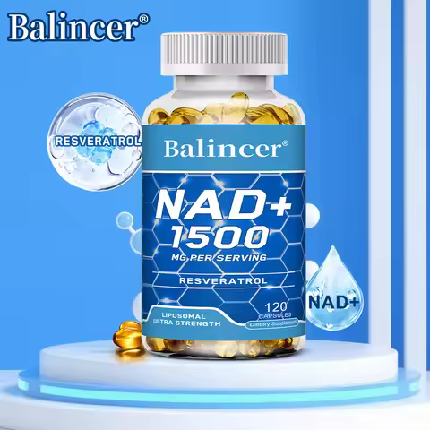 NAD Supplement 1500mg - Liposomal NAD+ Supplement with Resveratrol, Stamina & Healthy Aging - 120 Ca