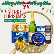 🎄[Halal] XM0003 - Holiday Cheer Gift Hamper | Christmas Hamper Singapore | Wine Hamper | Snacks Hamp