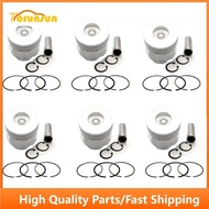 New 6 Sets STD Piston Kit With Ring 8-94396-950-0 Fit For Isuzu 6HH1 Engine 115MM