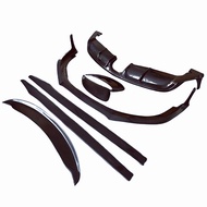 For Porsche Cayman Boxster 981 upgraded carbon fiber front bumper edge side skirt rear spoiler body 