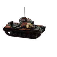 Domestic Tank Model Building Blocks Set M60 US Army Tank Assembly Toy Kit for Children Boys over 14 