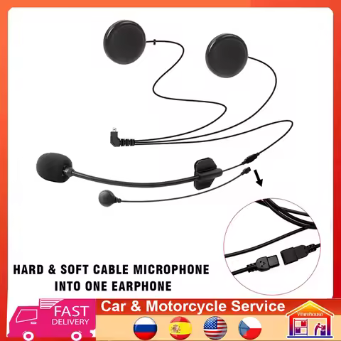 Freedconn Motorcycle Intercom Earphone for T-COM VB T-COM SC Moto Bluetooth Helmet Intercom Accessor
