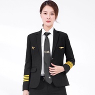 Aviation Uniform Suit Jacket for Women - Perfect for Pilots & cosplay | Professional Flight Attendan