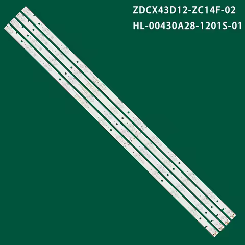 4pcs LED strip for 43DF49-T2 ZDCX43D12-ZC14F-02 303CX430032 CX430M02 CX430DLEDM LC430DUY-SHA1 43EX65