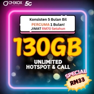 🔥PROMO🔥 [130GB 4G/5G] HIGH SPEED - ONEXOX B33 PLAN / UNLIMITED HOTSPOT / ONEXOX XOX POSTPAID BLACK