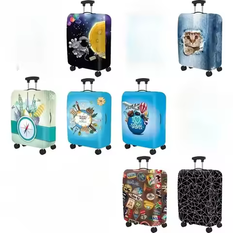 Luggage Cover Stretch Fabric Suitcase Protector Baggage Dust Case Cover Suitable for 18-32inch Suitc