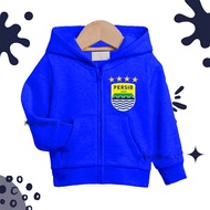 Boys' zipper jacket PERSIB BANDUNG JUARA Age 2-12 Years/ Umisex zipper sweater jacket