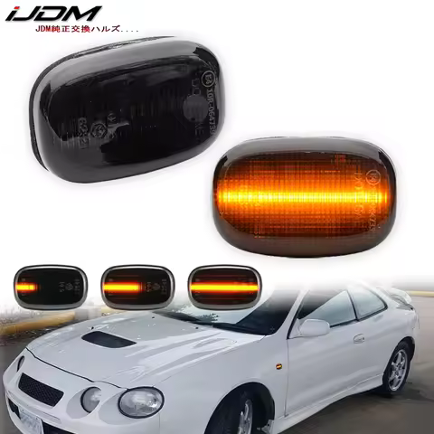 2pcs Dynamic Led Side Marker Flowing Turn Signal Light Panel Lamp for Toyota Corolla E10/E11/E12 Yar