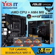 ASUS TUF GAMING B550M-PLUS WIFI II RGB Gaming Motherboard + AMD RYZEN AM4 PROCESSOR