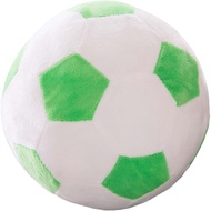 zhidiloveyou 9" Plush Soccer Ball Stuffed Toy, Plush Pillow Soccer Gift for Kids, White-Green