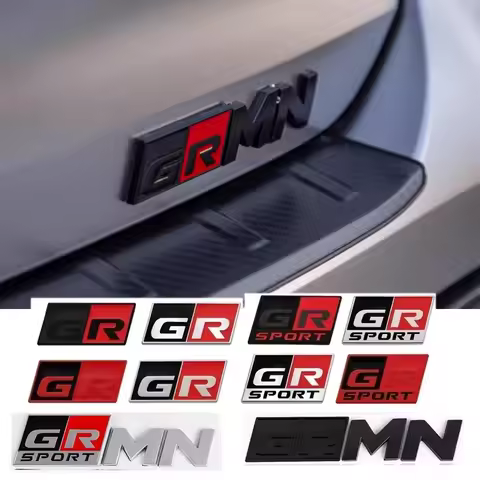 Car Trunk Decals for GR Sport MN Yaris Hiace Hilux Supra Camry Crown Prado CHR Avalon Corolla Body E