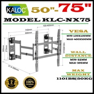 Kaloc NX90 65"-90" Full Motion Split Wall Plate Corner TV Wall Mount Swivel Bracket Designed for Cor
