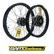 RXZ Set Takasago Excel Asia Bartubeless 160X18 Black / Blue / Gold, Lidi Spoke Black / Chrome