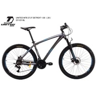 Mountain Bike 27.5 Inc MTB United frame alloy detroit 1.0 24speed Innercable Disc Brake discbrake new sni