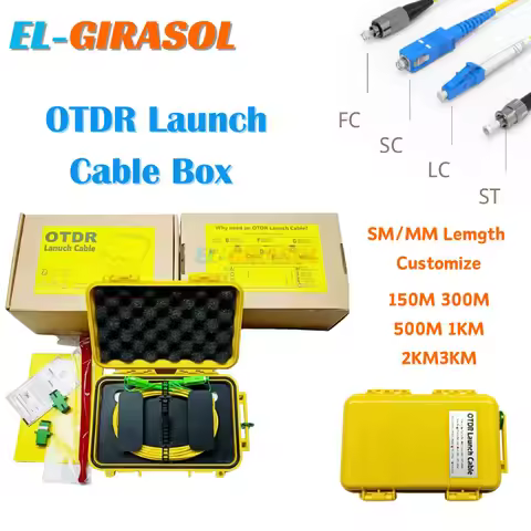 1000m Fiber Optical Launch Cable Box OTDR Blind Zone Eliminator APC SC-SC SC/UPC-SC/APC SM 1310/1550