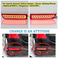 LED Rear Bumper Reflector Light Tail Brake Stop Light Rear Fog Lamp for Toyota Avensis Alphard Estim
