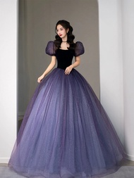 Alice Vocal Art Exam Dreamy Glowing Wedding Dress Princess in Flight Evening Gown High-End Ball Gown