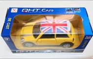 帳號內物品可併單限時大特價   QHT CAR英國 MINI COOPER同車型模型車racer world英國國旗版合金車1：38模型車可開車門兒童玩具聖誕禮物生日禮物