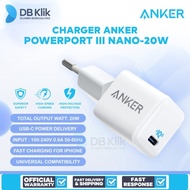 Charger Anker PowerPort III Nano-20W USB-C (A2633L22)- Anker Powerport