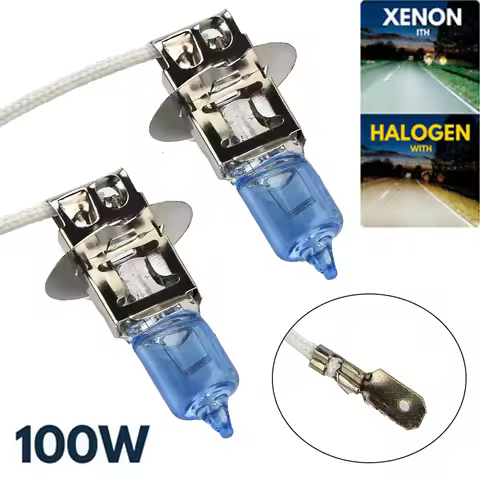 1 Pair H3 Xenon White 100W 12v Halogen Headlight 453 Fog Light Car Bulb Halogen Lamp Car HeadLight R