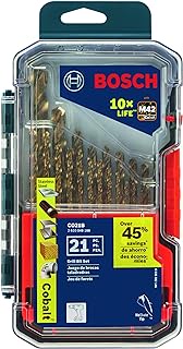 Bosch CO21B 21 Pc. Cobalt M42 Drill Bit Set