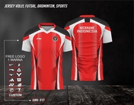 Kaos Jersey Stelan Badminton Bulutangkis, Replika Timnas Olimpic Tokyo 2020