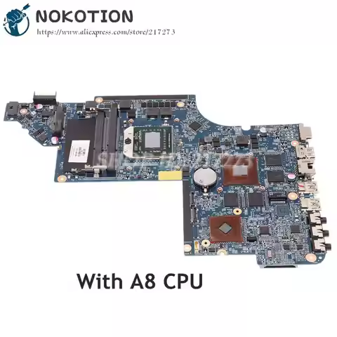 NOKOTION Laptop Motherboard For HP DV6-6000 650854-001 665284-001 665281-001 650851-001 DDR3 With 1G