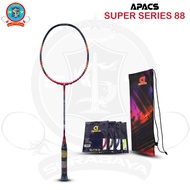 Original Apacs Super Series 88 Badminton Racket, Bonus Badminton Strings and Bag