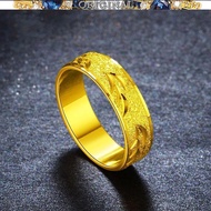 Men and women couple fashion glossy ring 916 gold frosted car flower twill pair ring tail ring jewelry