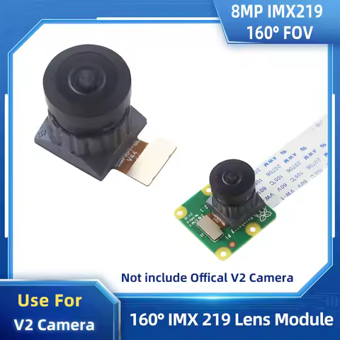 HD 8MP Raspberry Pi Camera Module 160° FOV IMX219 Sensor for Raspberry Pi 4B 3B+ 3 Official V2 Camer