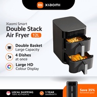 Xiaomi Smart Double Stack Air Fryer 12L | Dual-Basket 12L Large Capacity | 2800W 360° Rapid Airflow 