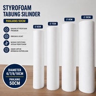 Styrofoam Cylinder Tube Diameter 6 7 8 cm Height 50 cm Cork Cylinder Craft Decoration