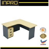 IPGL Series L Shape Table C/W Mobile Pedestal 3 Drawer