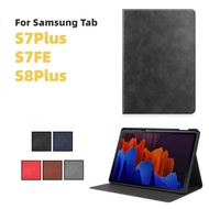 Untuk Samsung Tab S7 S7Plus S7Fe Tablet Case Tup Kulit Silikon Soft