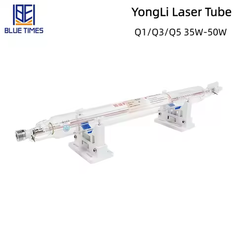 Bluetimes YongLi Q1/Q3/Q5 35-50W CO2 Laser Tube Glass Laser Lamp for Co2 Laser Engraving Cutting Mac