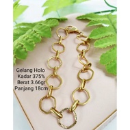 Holo Bracelet Genuine Gold Grade 375 8 Carat