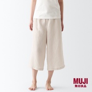 MUJI Ladies Lyocell Linen Cropped pants