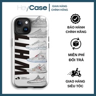 NIKE OFF WHITE shoe collection iphone case with black lines, hard TPU, shockproof and durable