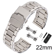 Solid Stainless Steel Watch Strap 22mm Metal Bracelet for Seiko Diver SKX007/009 SKX173 SKX175