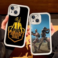 White Casing for iphone 7 14 6 13 6s 8 Pro Max Plus S44 PUBG Game