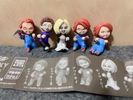 （一套五款）絕版現貨 睇最後一張圖留言其他唔覆✨✨✨ 環球影城 x 日本 takara tomy chucky公仔 四至五cm ❗️一套不散，不包郵，不講價❗️