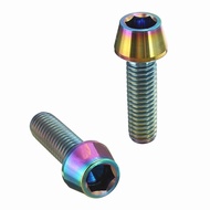 M6x20mm  Ti Titanium Hex Allen Tapered Bolt Screw Rainbow Finish