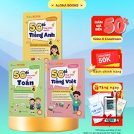 Book - 50 Questions to Increase Scores Quickly in 3 Subjects Grade 4 - Math - Vietnamese - English -