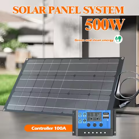 Professional Grade 12V Flexible Solar Panel 2000W 500W Heavy Duty Waterproof Bendable for RV Boat Of