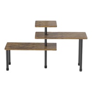 Kitchen Storage Shelf 3 Tiers Great Load Bearing Wide Platform Wooden Spice Bottle Jar Holding Stand