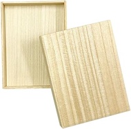 Masuda Paulownia Box Store Paulownia Box B5 Size with Lid, Cover Box, W 11.8 x D 8.9 x H 1.5 inches 