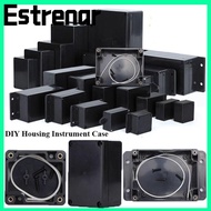 ESTRENAR DIY Housing Instrument Electronic Project Box, Black ABS Plastic Electric Supplies,  Three 
