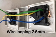 (READY STOCK)HEAVY DUTY 4ways extension socket wire c/w 2.5mm TRS cable (100% pure full copper)