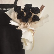 /9朵個性風玫瑰花束/情人節 七夕 玫瑰 永生花 不凋花 求婚 捧花